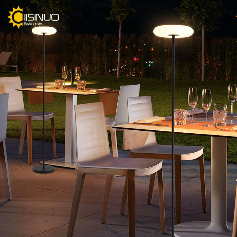 Pool Light Solar Rechargeable - Solare Außenstehlampe mit 4400mAh Akku, Kabellose