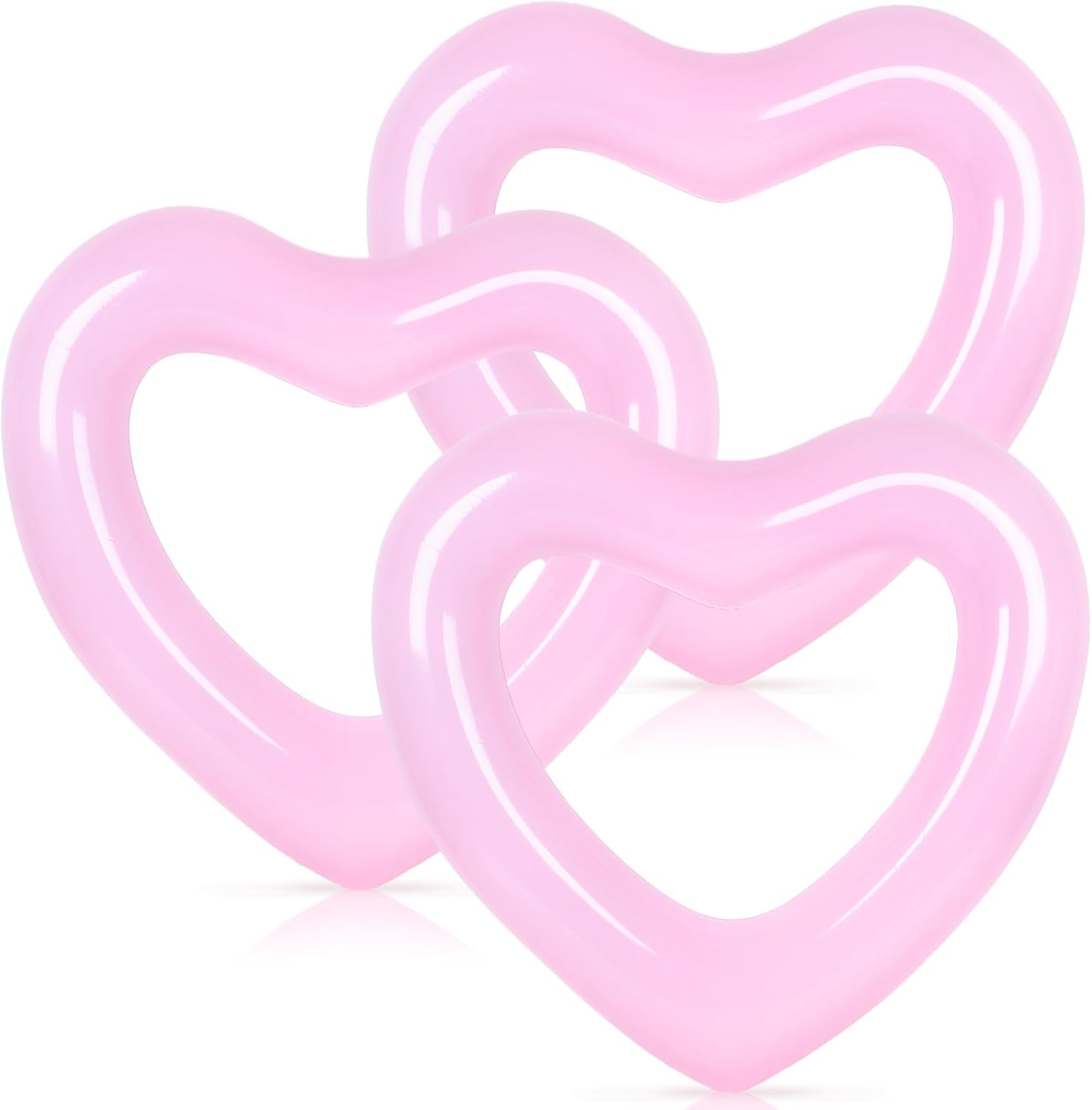 Pool Float Ring Inflatable - 3 Stücke Aufblasbare Herz Pool Float