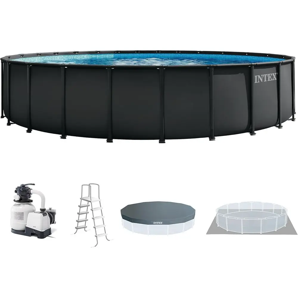 Pool Ladder Above Ground - Rundes 24 Fuß x 52 Zoll