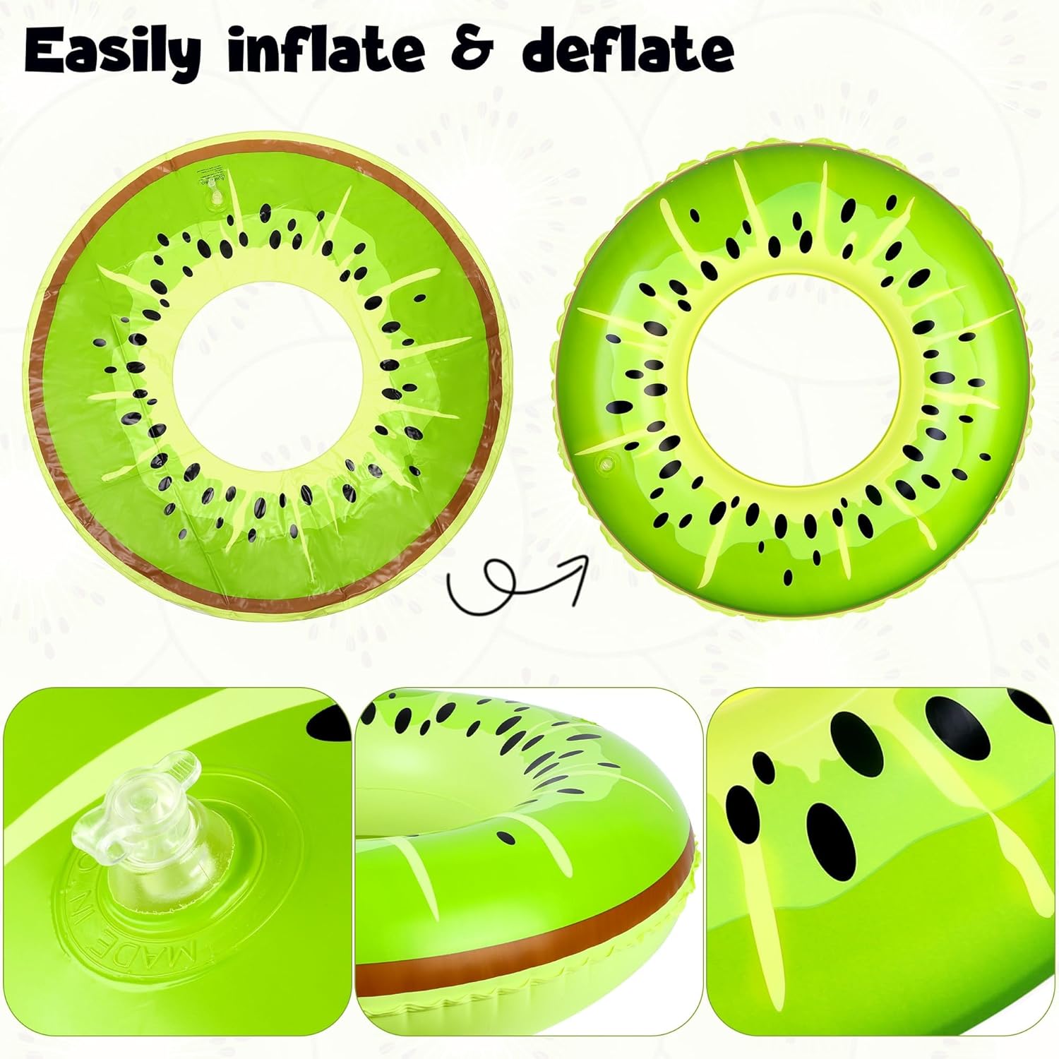 8er-Pack aufblasbare Poolringe – Pool Float Ring Inflatable Bewertung und Preis