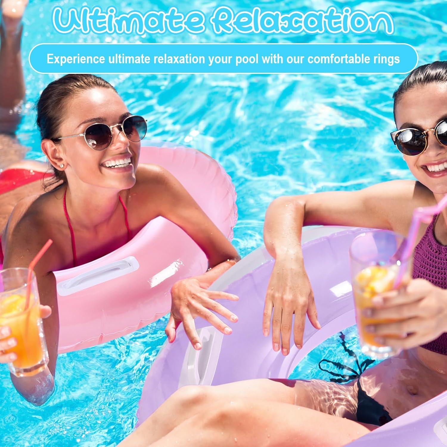 6er-Pack 33'' aufblasbare Pool – Pool Float Ring Inflatable Bewertung und Preis