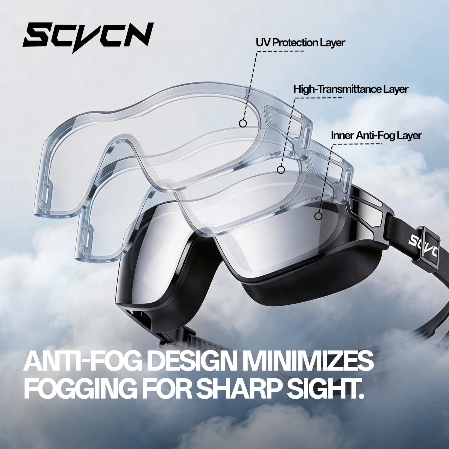 SCVCN Herren-Schwimmbrille für – Swim Goggles Anti Fog Uv Bewertung und Preis