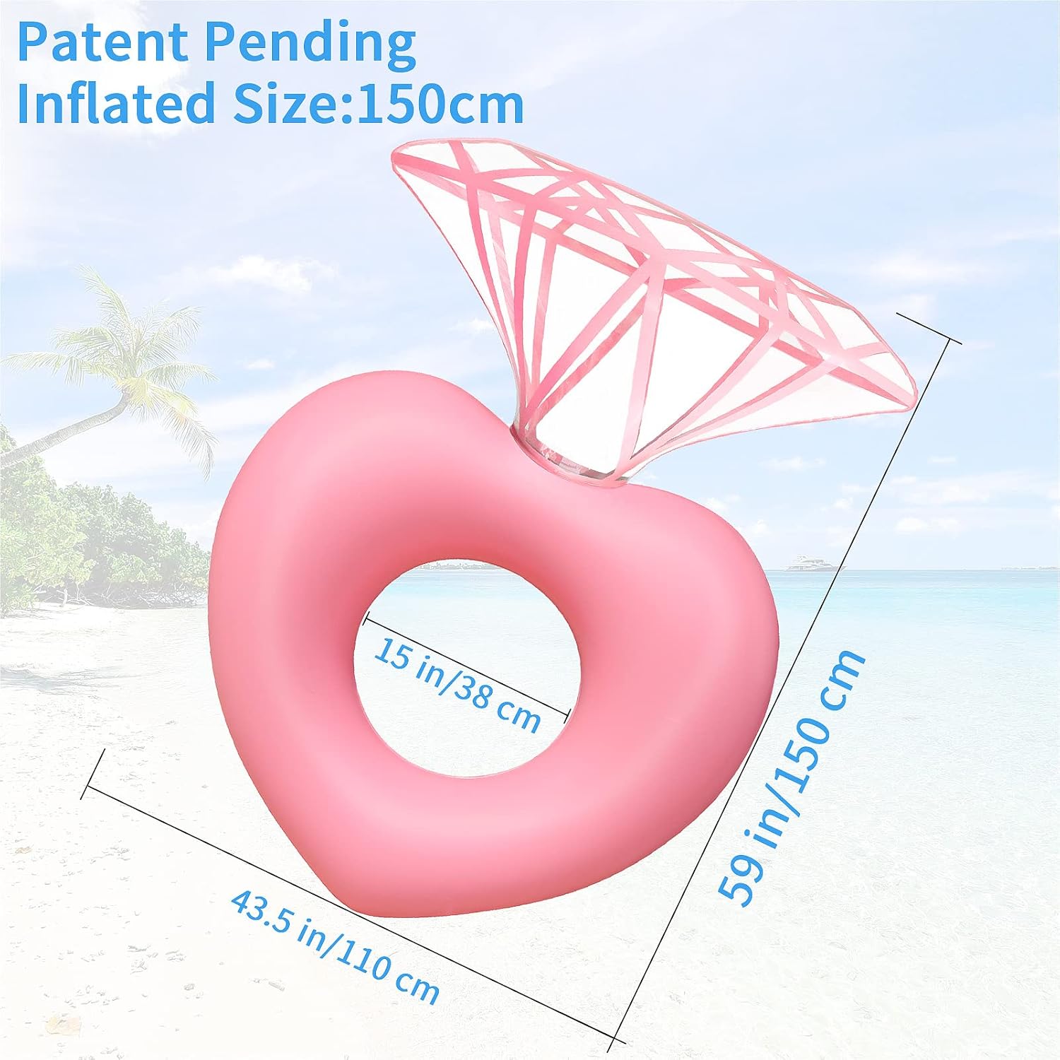 Diamant-Schwimmring, schwimmen – Pool Float Ring Inflatable Bewertung und Preis