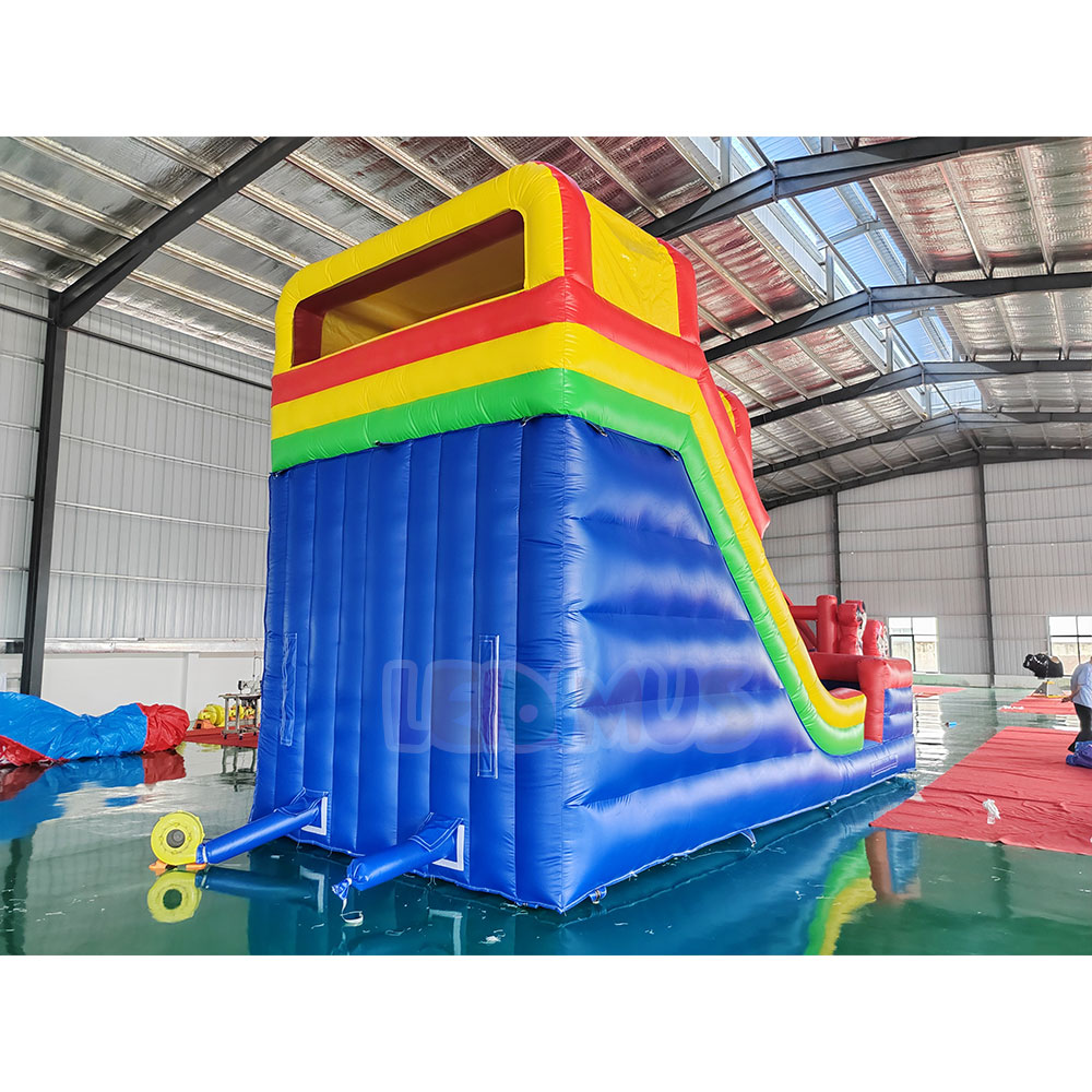 Rotes und blaues aufblasbares  – Water Slide Inflatable Bewertung und Preis