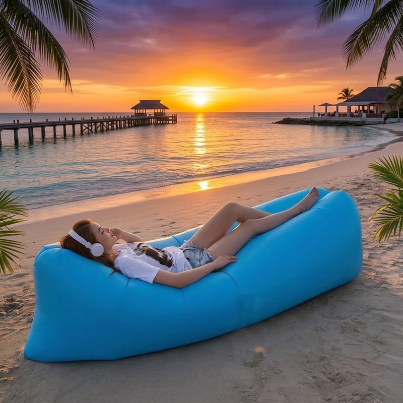 Tragbares aufblasbares Luftsof – Pool Lounger Inflatable Bewertung und Preis