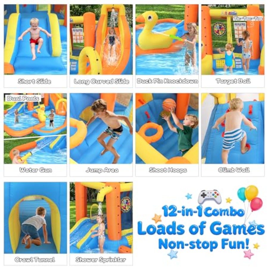Aufblasbarer Wasserpark für Ki – Water Slide Inflatable Bewertung und Preis