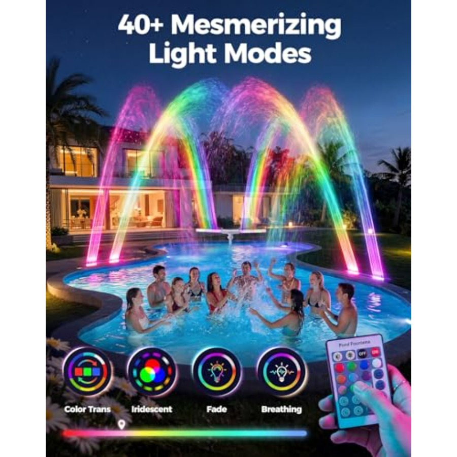 Solar-Poolbrunnen für eingelas – Pool Light Solar Rechargeable Bewertung und Preis