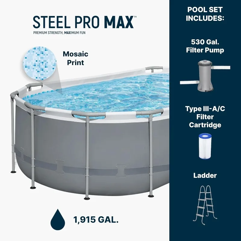 Bestway Steel Pro MAX 14' x 8' – Pool Ladder Above Ground Bewertung und Preis