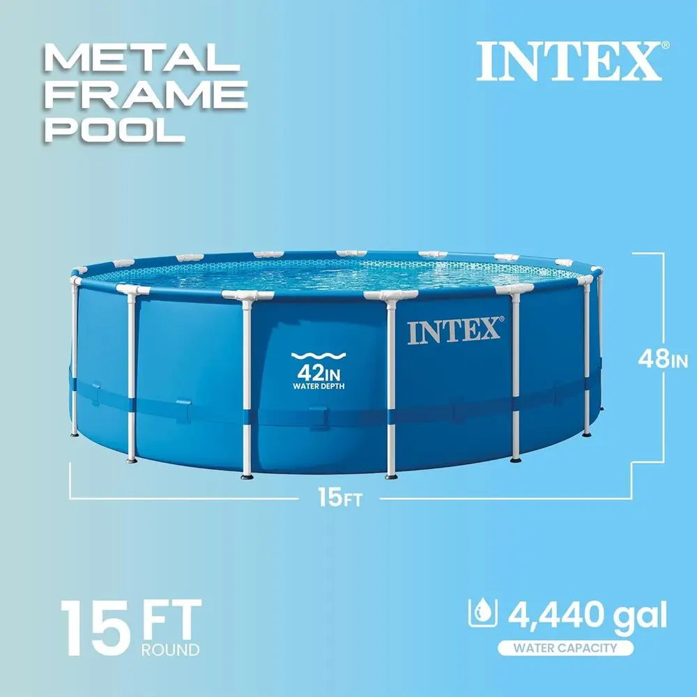 15' x 48' runder Aufstellpool- – Pool Ladder Above Ground Bewertung und Preis